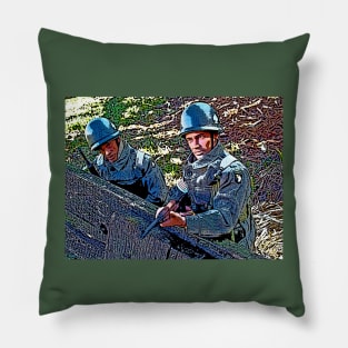 WW2 101st Airborne in Holland Pillow