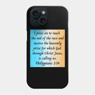 Bible Verse Philippians 3:14 Phone Case