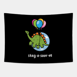 Steg-o-sour-us dinosaur (on dark colors) Tapestry