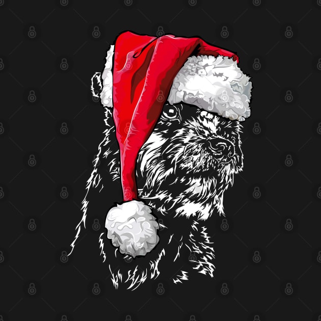 Funny Border Terrier Santa Christmas dog mom by wilsigns