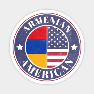 Proud Armenian-American Badge - Armenia Flag Magnet