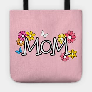 Mothers Day 2022 Mom Flowers Butterflies Mothering Sunday Tote