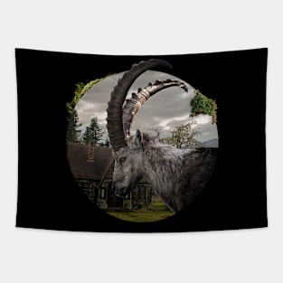 Goat of the Dark Village Tapestry