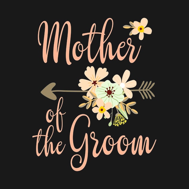 Mother of the Groom T-Shirt - Wedding Party by KittleAmandass