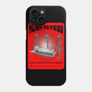 Alien Newbies - Red and Black Phone Case
