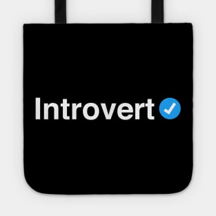 Verified Introvert - Cute Gift for Men, Women and Kids Tote