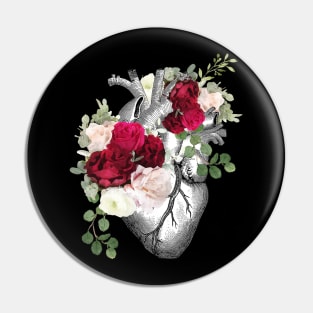 Floral heart Pin