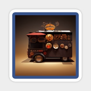 Steampunk Tokyo Ramen Food Truck Magnet