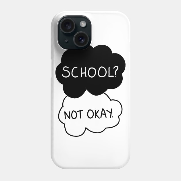 School - not okay Phone Case by valentinahramov