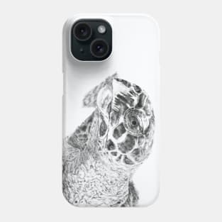 Carey Turtle portrait Phone Case