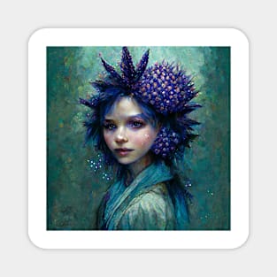 Lilac Urchin by Kim Turner Art Magnet