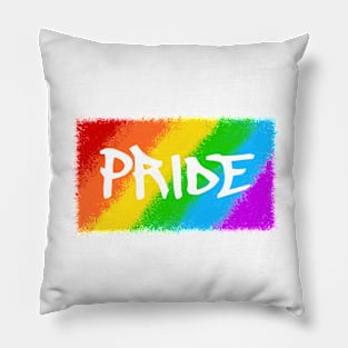 Pride Flag Graffiti Style Pillow