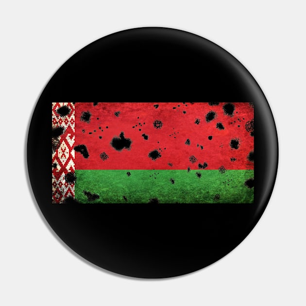 Belarus Flag Grunge Pin by Historia