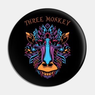 Three monkey Pin