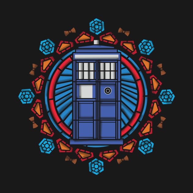 Stained glass Tardis by ChetanAdlak