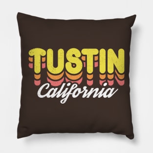 Retro Tustin California Pillow