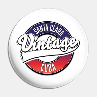 Santa Clara cuba vintage logo Pin