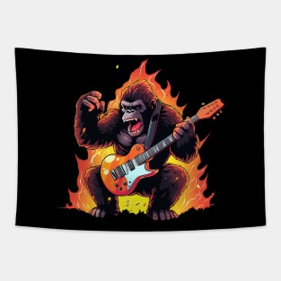 gorilla mucisian Tapestry