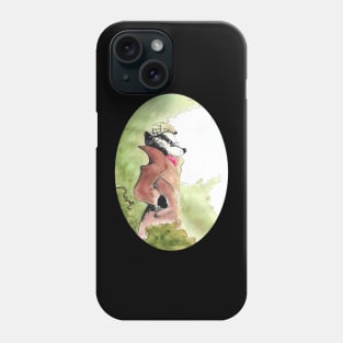 Mr Badger watercolour 24/04/23 - book inspired designs Phone Case