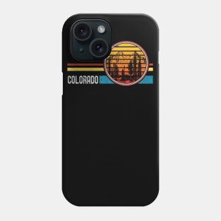 Retro Vintage Colorado 70s 80s Style Mountain Sunset Phone Case