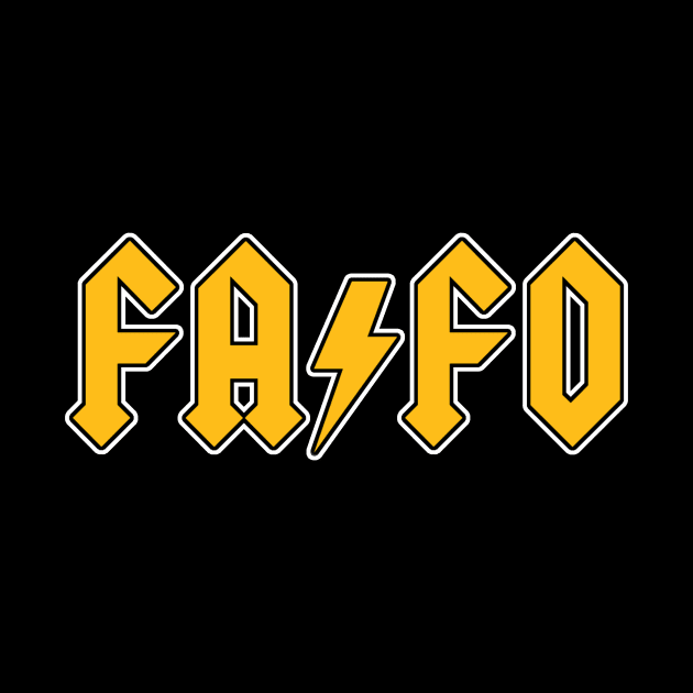 FAFO AC/DC Parody Dewalt yellow design by Church Life