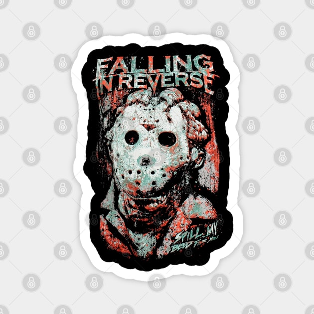 facemask falling in reverse gift for fans and lovers Magnet by LolitaGad