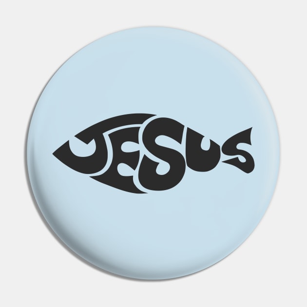 Christian Sign Fish Emblem Jesus Pin by OnlyWithMeaning