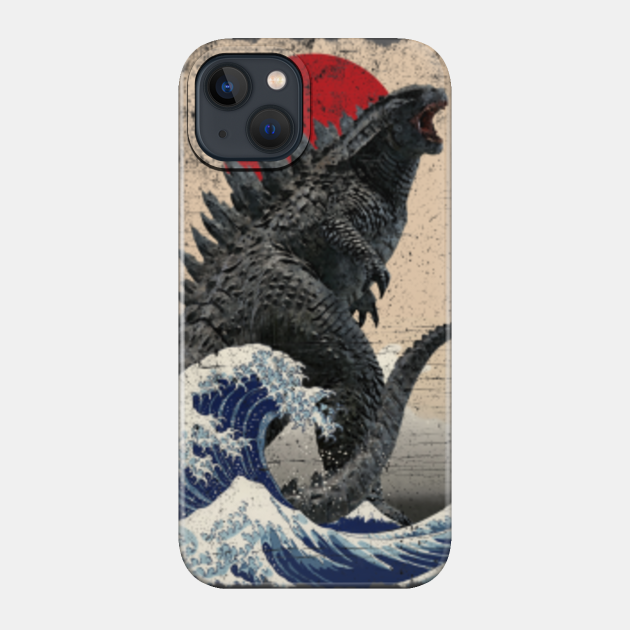 Discover god zilla and the Wave - god zilla - Phone Case