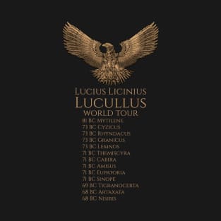 Steampunk Ancient Roman History - Lucius Licinius Lucullus World Tour T-Shirt