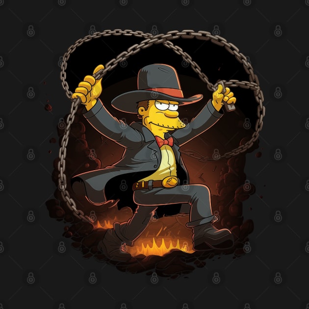 Fires of Adventure: Indiana Jones-inspired Lasso by ai1art