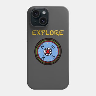 explore compass Phone Case