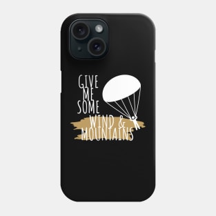 Paragliding wind & mountains Phone Case