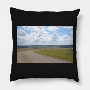 Saskatchewan Gravel Road Pillow