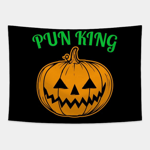 Pumpkin King of puns Tapestry by Kataclysma