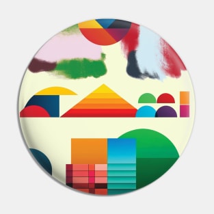 Clouds Color block Pin