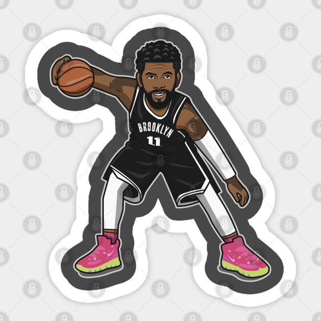 Kyrie Irving Cartoon Style Away Kyrie Irving Cartoon Style Sticker Teepublic Au