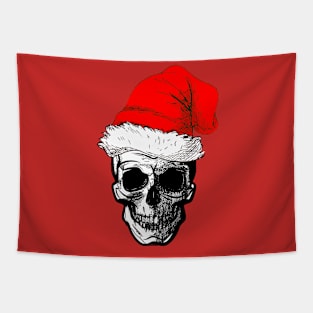 Ho Ho Ho Santa Skull Tapestry