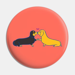 Dachshund Kisses Pin