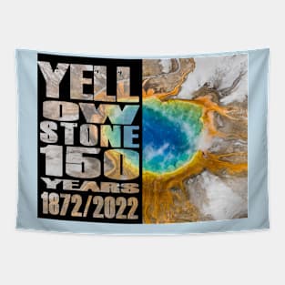 Grand Prismatic Spring of Yellowstone 150 year celebration - Yellowstone 150 Years Tapestry