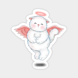 Cute Angelic Cat Magnet