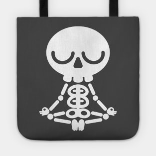 The meditating skeleton Tote