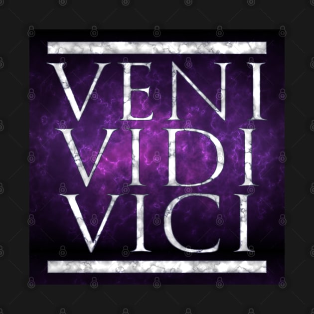 Veni Vidi Vici, Marble on Imperial Purple by SolarCross