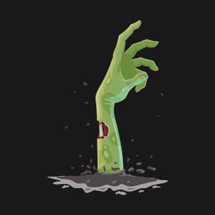 zombie hand, halloween, horror cartoon T-Shirt