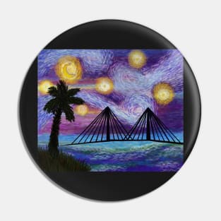 Starry Charleston Harbor Pin