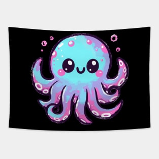 Cute kawaii octopus Tapestry