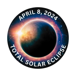 Solar Eclipse April 8 2024 Totality Sun and Moon Eclipse 4.8.2024 T-Shirt