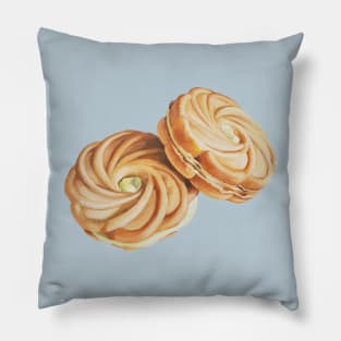 Lemon Cookies still life painting (no background Pillow