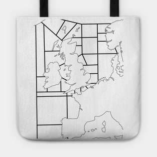 Shipping Forecast UK Map Tote