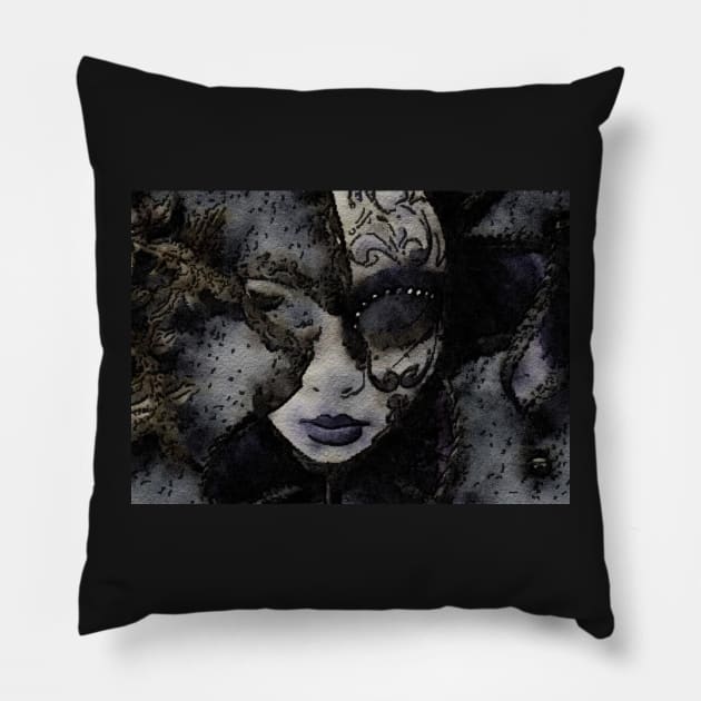 Nox Masquerade Mask Pillow by KirstenStar 