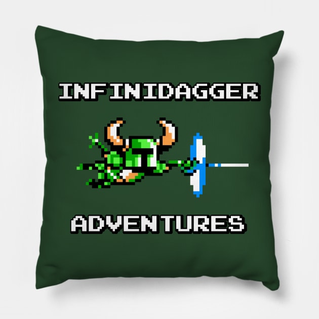 Infinidagger Adventures Pillow by VibrantEchoes